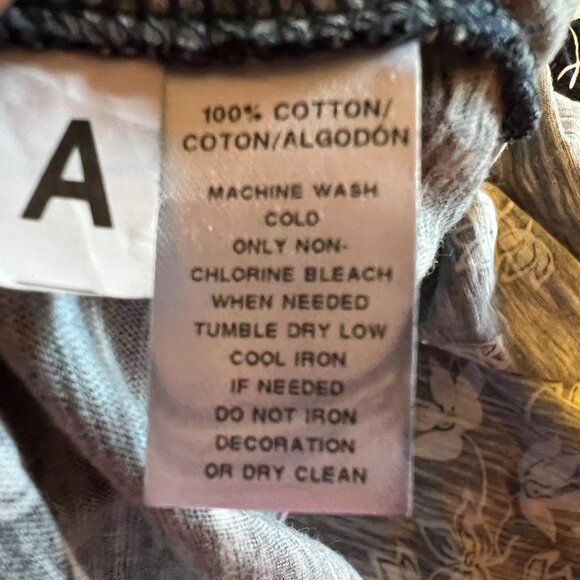 Loft Cap Flutter Sleeve Cotton Tee - Navy Floral - Medium - Picture 5 of 5